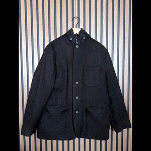 Jos. A. Bank Jacket Medium Mens Brown Hybrid Tweed Wool Knit Detachable Vest